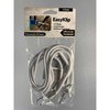 Easyklip 16" White Loop Bungee With Stainless Steel Hook, PK4 BL416W